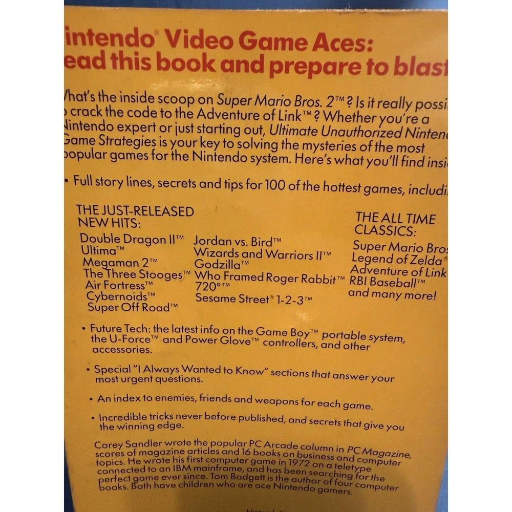 Ultimate‎ Unauthorized Nintendo Game Strategies by Corey Sandler (1989, PB)